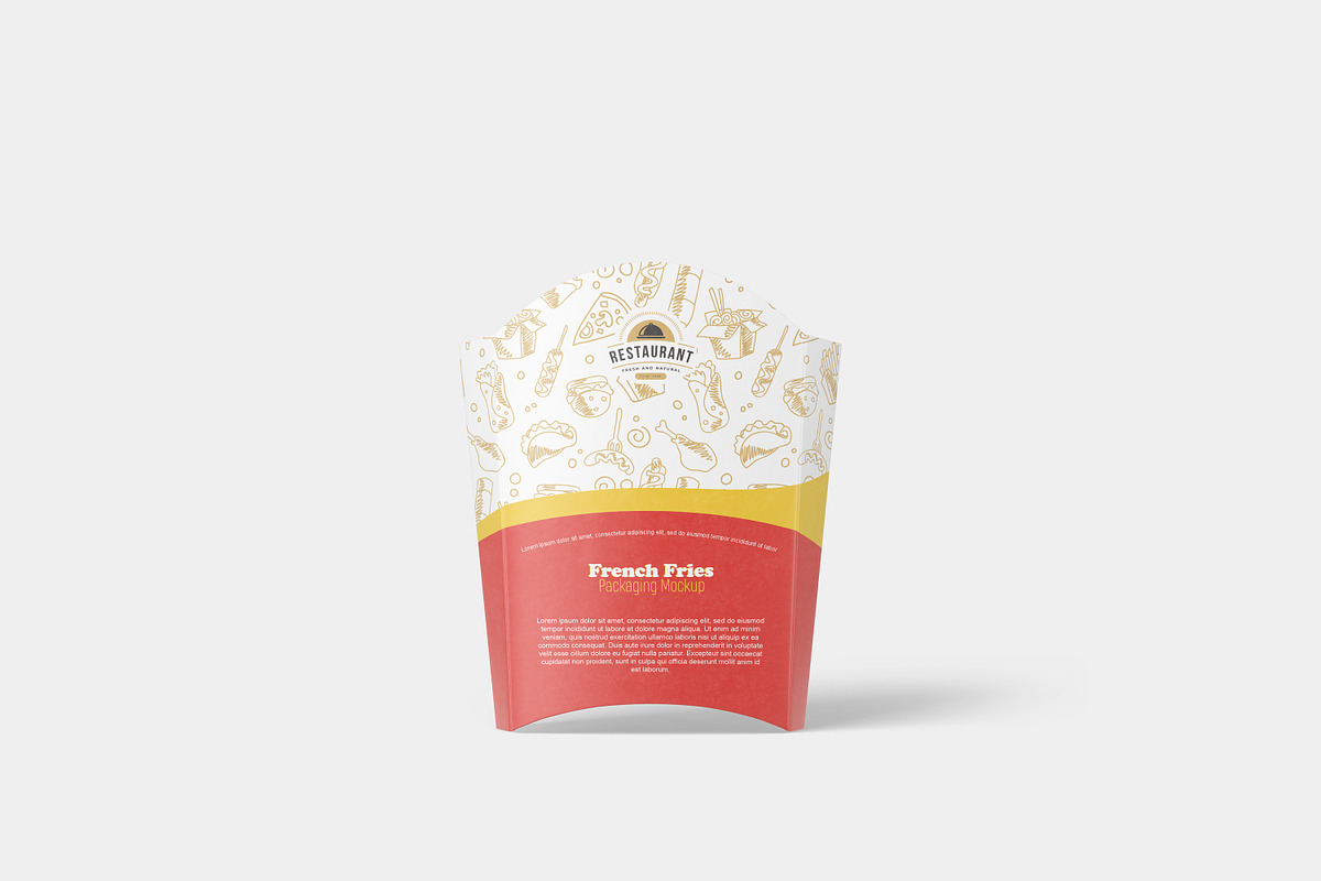 French Fries Packaging Mockup, a Packaging Mockup by Seven Lights (Photo 18 of 19)