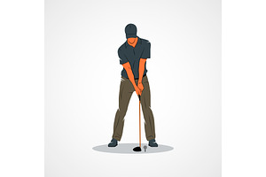 Golf Sport player, a Sport Illustration by 3D Tai