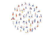 Vector People 200+ Bundle, a Person Illustration by Vector_Art (Thumbnail 7 of 28)