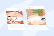 Sharing moments at social networks, a Person Illustration by Good Studio (Thumbnail 2 of 3)