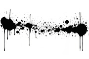 Black ink splash. 61 images, a Decorative Illustration by Handmadefont (Thumbnail 3 of 13)