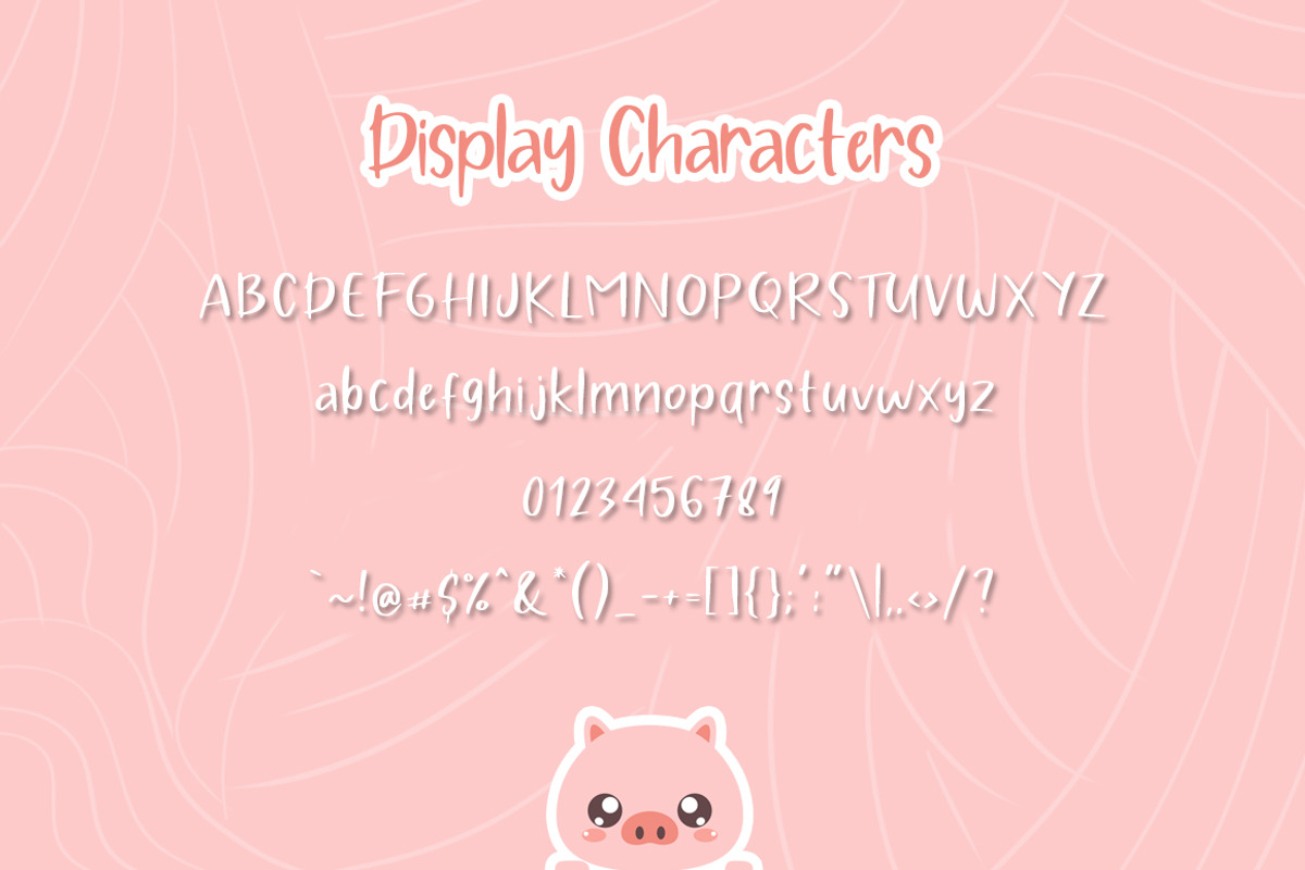 Pig Year 3 Font, a Script Font by khurasan (Photo 7 of 9)