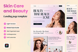 Skincare And Beauty Landing Page