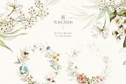 Dutch - Watercolor Floral Alphabet, a Decorative Illustration by Veris Studio (Thumbnail 4 of 15)