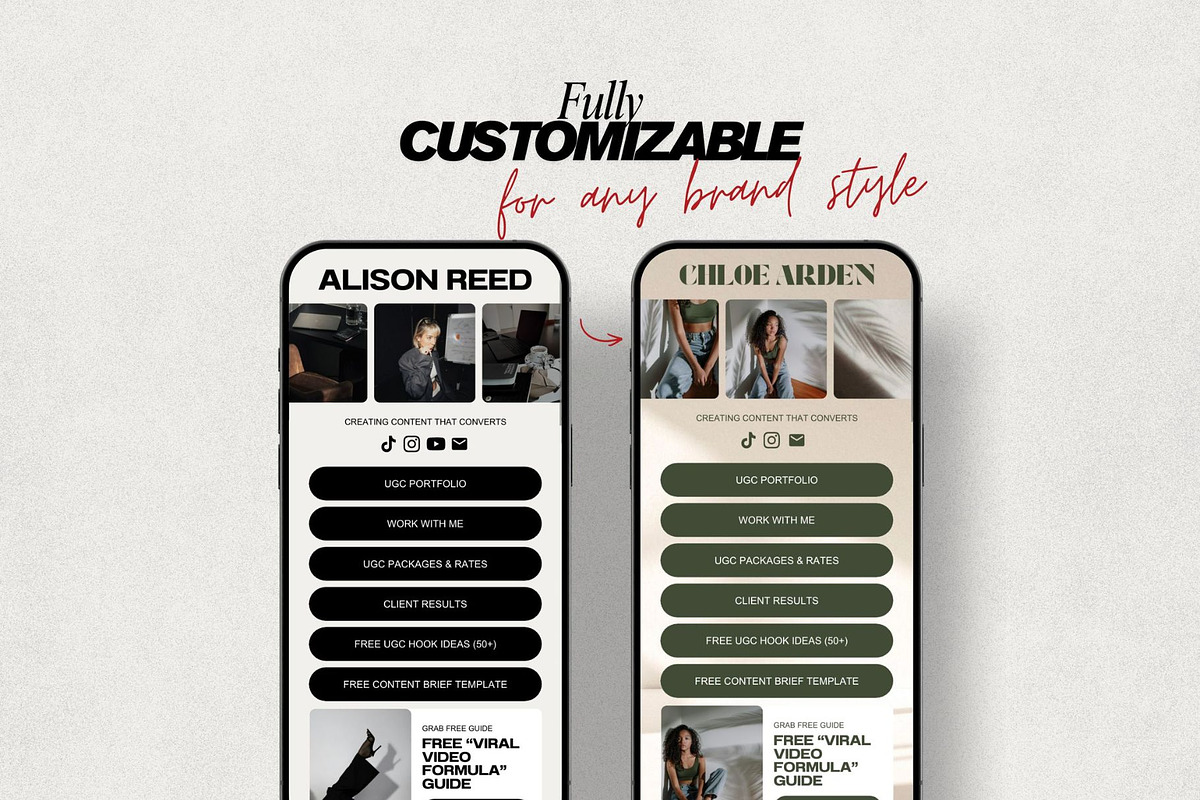 Instagram Link in Bio Template UGC, a Landing Page Template by Digital&Chic (Photo 6 of 7)