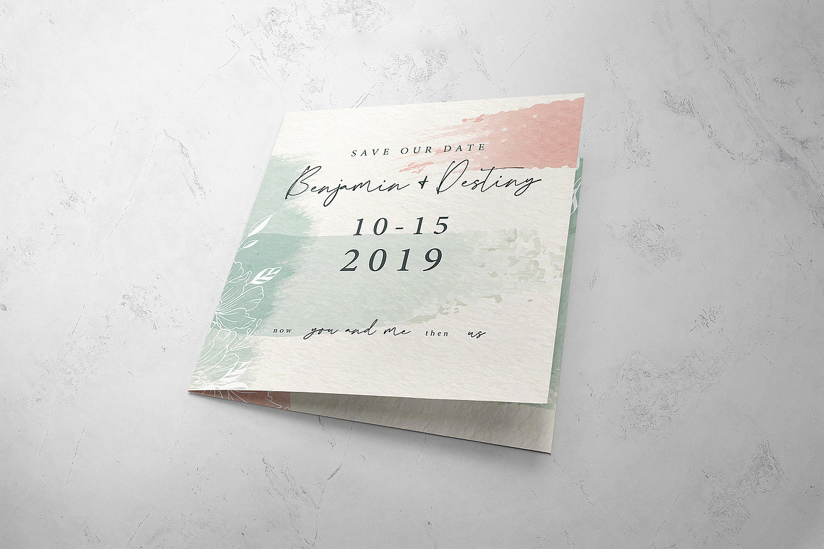 Bi-Fold Invitation Mockups, a Print Template by MahmoudWally (Photo 2 of 6)