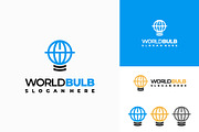 Set of World Bulb Logo designs, a Branding & Logo Template by Lucky Creative (Thumbnail 4 of 5)