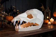 Halloween skull decor- 3d papercraft, a Card Template by PAPER amaze (Thumbnail 3 of 4)