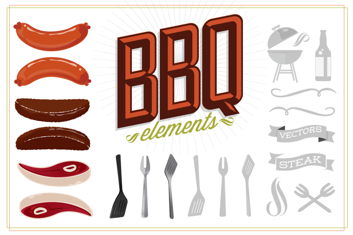 BBQ vector elements