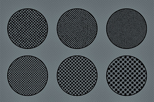 12 Halftone Texture Brushes