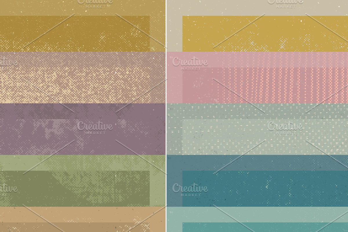 30 Vintage Halftone Overlay/BGs, a Texture Graphic by DesignWorkz (Photo 5 of 5)
