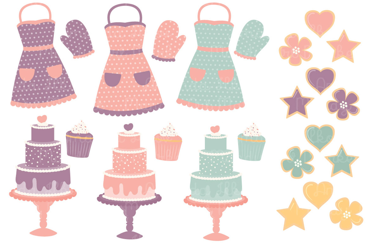 Vintage Baking Clipart & Vectors, an Illustration by Amanda Ilkov (Photo 2 of 4)