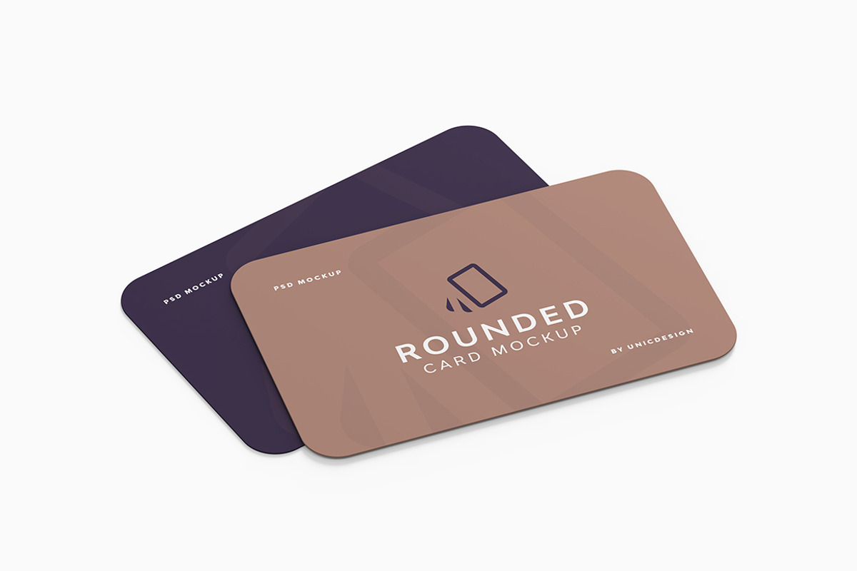 Rounded Card Mockup, a Mockup by UnicDesign (Photo 7 of 7)