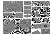 Op Art - Vector backgrounds bundle, a Background Graphic by RDShop (Thumbnail 8 of 14)