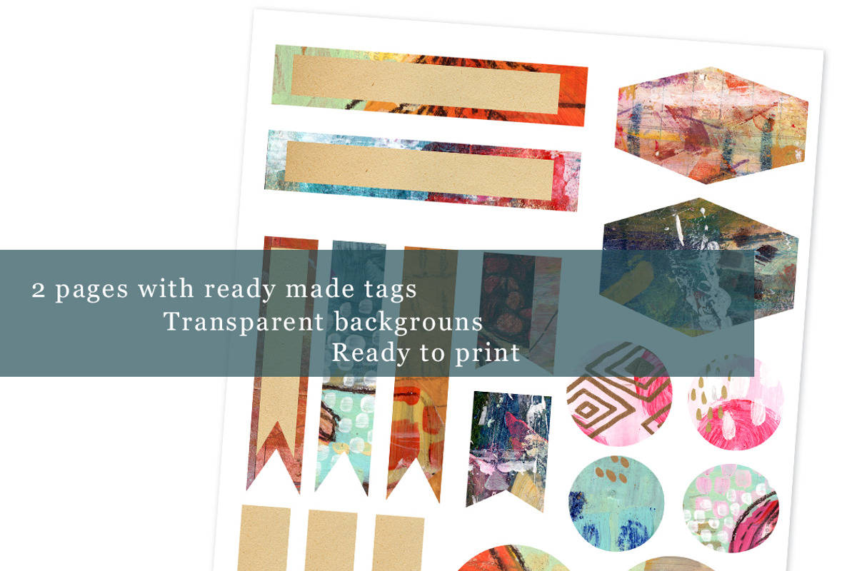 Mixed Media Collage Papers, a Texture Graphic by happychinchilla (Photo 9 of 9)