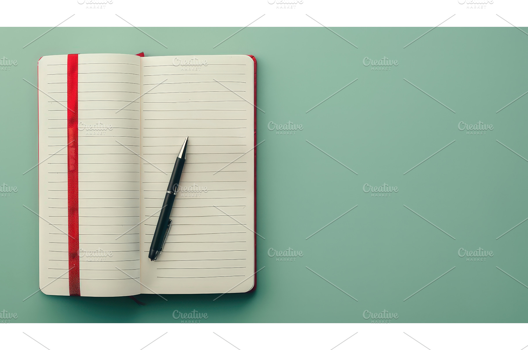 Open lined notebook with pen on, a School & Education Photo by piter.goskov