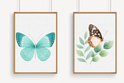 Watercolor Butterfly Clipart, an Illustration by Libby Wishes (Thumbnail 2 of 6)