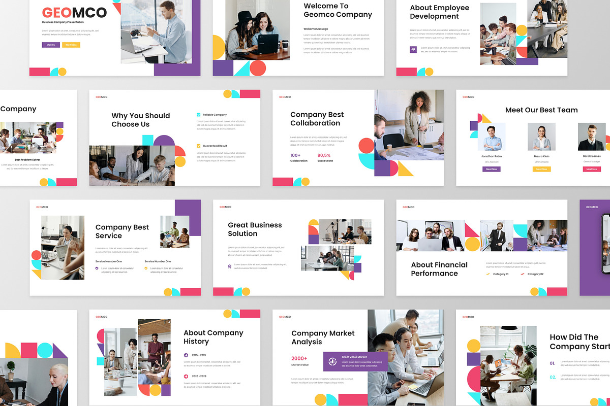 Geomco - Business Google Slide, a Presentation Template by MtvtdArt (Photo 5 of 6)