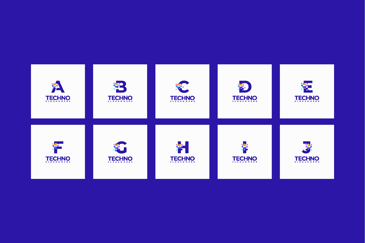 Set of Logo Alphabet Numberic, a Branding & Logo Template by Lucky Creative (Photo 2 of 5)