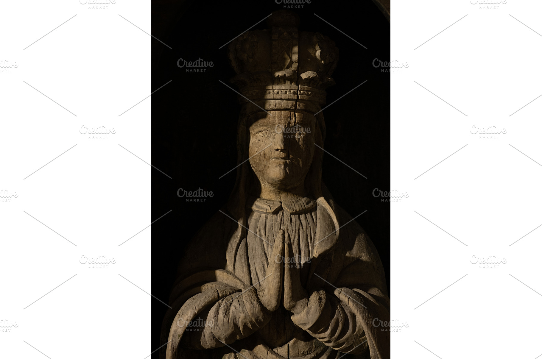 Weathered Wooden Sculpture of a, a Background Photo by Rohan Photography
