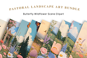 Countryside Landscape Backgrounds, a Background Graphic by Jakayla Digital Co (Thumbnail 5 of 9)