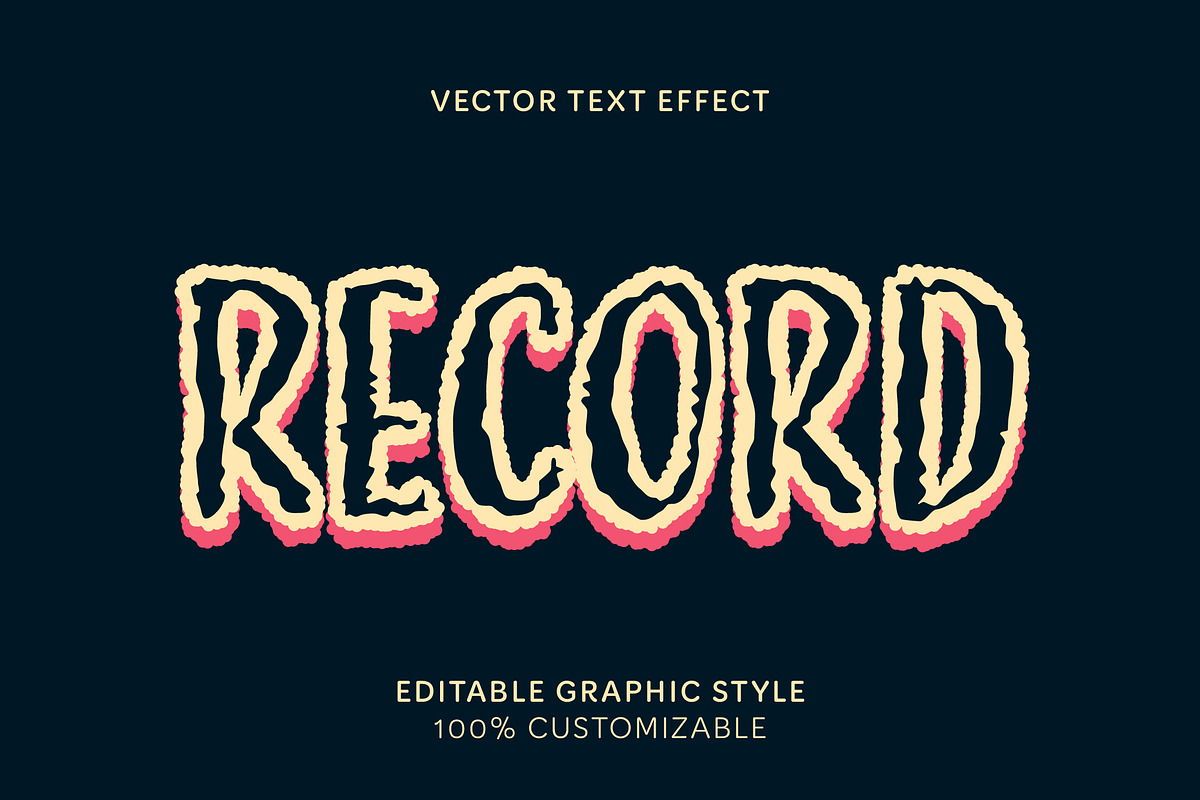 Jagged Distorted Funky Text Effect
