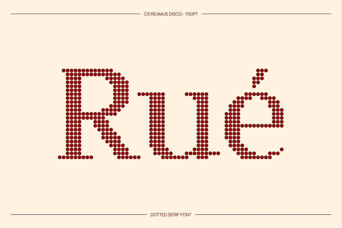 CS Reamus Disco, a Serif Font by Craft Supply Co. (Photo 2 of 8)