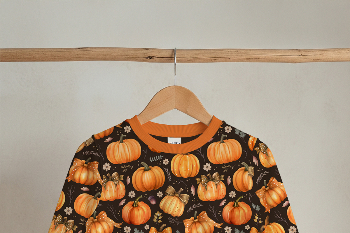 Autumn Pumpkins - Seamless Pattern, a Pattern Graphic by Kreeya Art Shop (Photo 11 of 13)