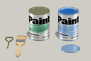 Paint Tin Can Mockup, a Packaging Mockup by Unerispace (Thumbnail 4 of 5)