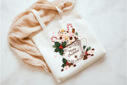 Christmas Cocoa PNG, an Illustration by Watercolor design (Thumbnail 3 of 3)