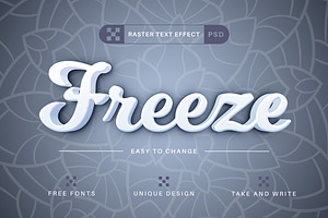 PSD Winter - Editable Text Effect