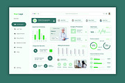 Modern Medical Dashboard UI Template, an UI Kit Template by ClickPaint_Studio (Thumbnail 3 of 4)