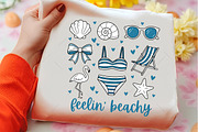 Feelin’ Beachy Cute Summer Beach PNG, an Illustration by OK Design (Thumbnail 2 of 5)