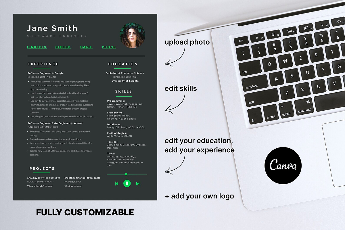 Professional Resume Template, a Resume Template by themosaic.design (Photo 2 of 5)