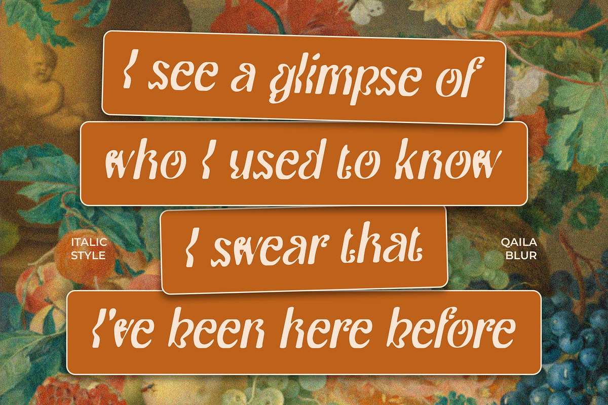 Qaila Blur, a Serif Font by Craft Supply Co. (Photo 5 of 8)