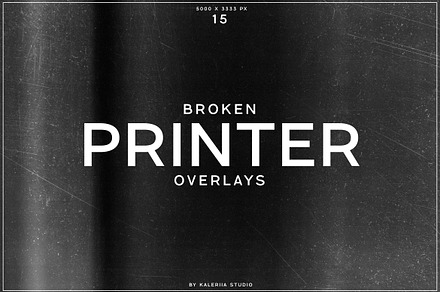 Broken Printer Overlays, a Texture Graphic by Kaleriia