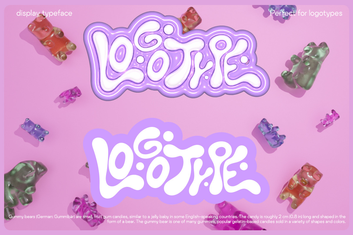 Gummy Bear - Font&SVG Typeface, a Font by saintricchi (Photo 3 of 8)