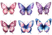 Watercolor Butterfly Clipart Png, an Illustration by cherrydesign (Thumbnail 3 of 4)