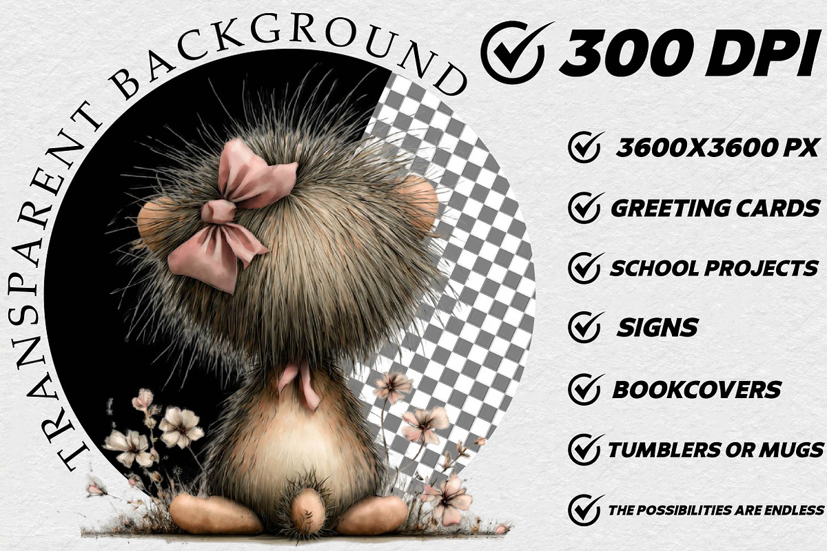 Whimsical Spring Back View Animal, an Illustration by DreamCafeArt (Photo 2 of 6)