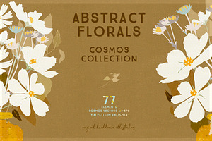 Abstract Florals Cosmos Collection