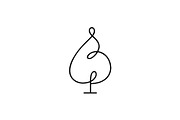 Abstract Heart Loop Christmas Tree, a Branding & Logo Template by Vectorium Studio (Thumbnail 1 of 2)
