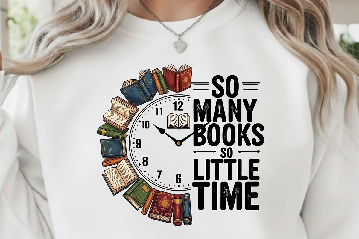So Many Books So Little Time PNG, a Graphic by Vector Portal (Photo 7 of 9)