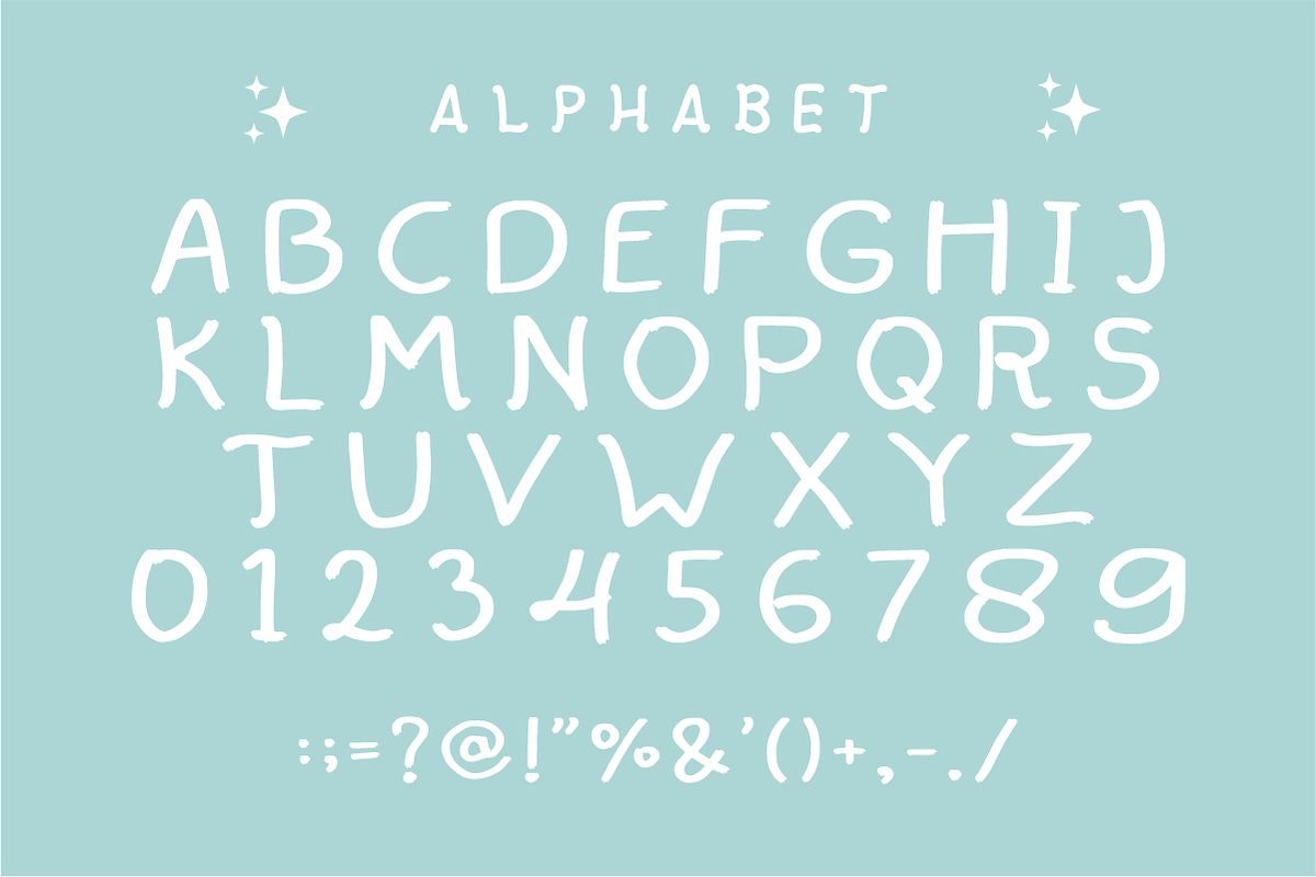 Minimalist Letters - Simple Font, a Handwritten Font by KiddoGlyphs Studio (Photo 4 of 4)