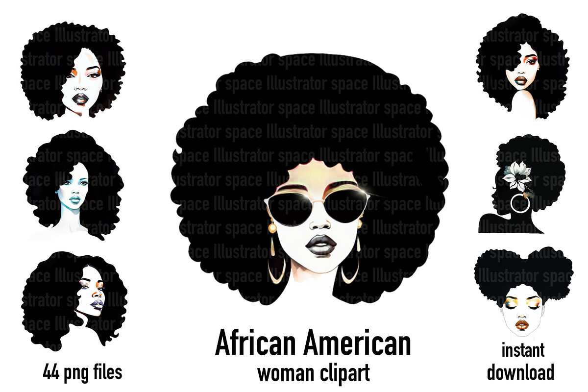 Black Queen Silhouette Clipart, an Illustration by Illustrator Space (Photo 1 of 9)