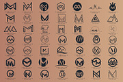 Letter M Logo Bundle MM Monogram Set, a Branding & Logo Template by Pixel Design (Thumbnail 2 of 6)