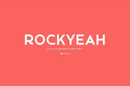 Rockyeah Sans - Modern Font, a Sans Serif Font by dexsarharryfonts
