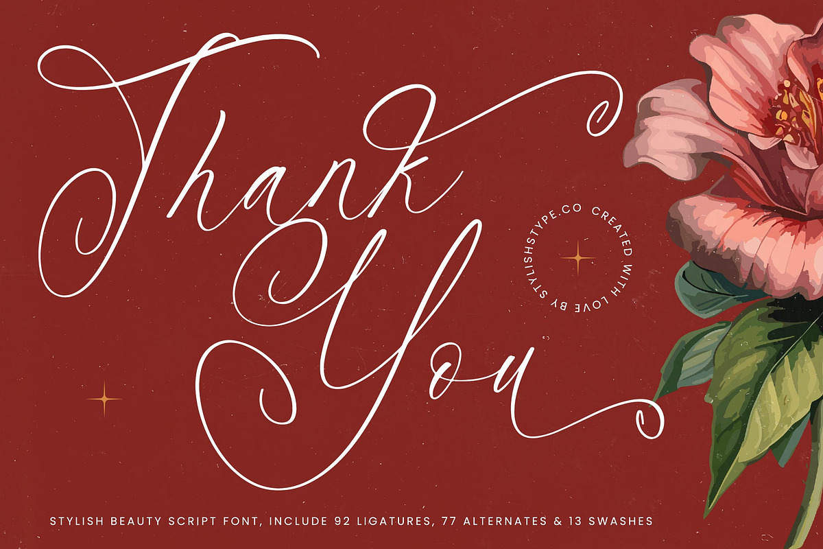 Notheli Dahlia Stylish Beauty Script, a Script Font by stylishtype.co (Photo 20 of 20)