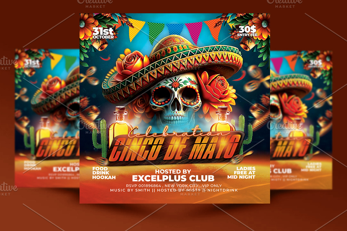 Cinco de Mayo Flyer, a Flyer Template by RTXdesinger99 (Photo 1 of 3)