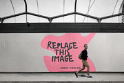 Sidewalk Billboard Mockup Template, an Advertising Mockup by GearShift (Thumbnail 2 of 4)