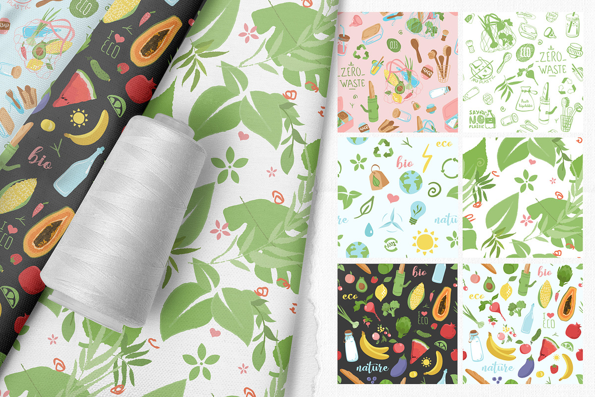 Eco-friendly graphics set, an Illustration by Olesia_ig (Photo 8 of 11)